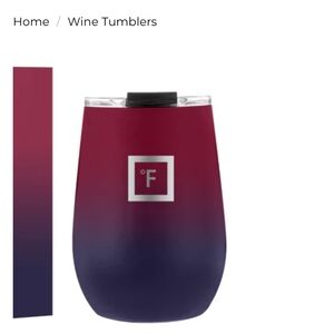 IronFlask Gradient Insulated Wine Tumbler In Dark Rainbow | NWT